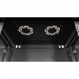 Шкаф 19" телекоммуникационный настенный, 9U 501x600х450 мм, дверь металл, черный
